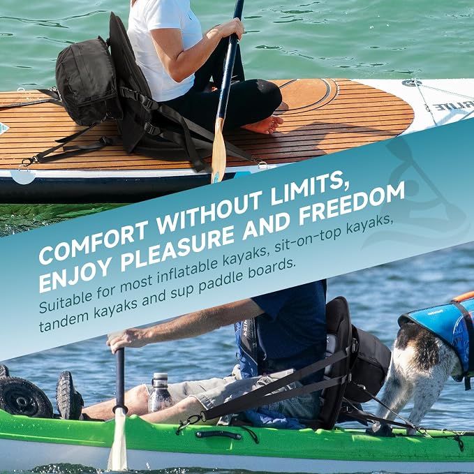 Trymaker Kayak Seats with Back Support for Sit on Top, Universal Paddle Board Seat for Inflatable Paddleboard, Sup, Canoe