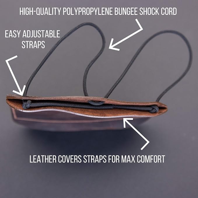 Ultimate Shatterproof Leather Arm Guard | USA Made | Adult Archery Arm Guard for Left & Right Hand