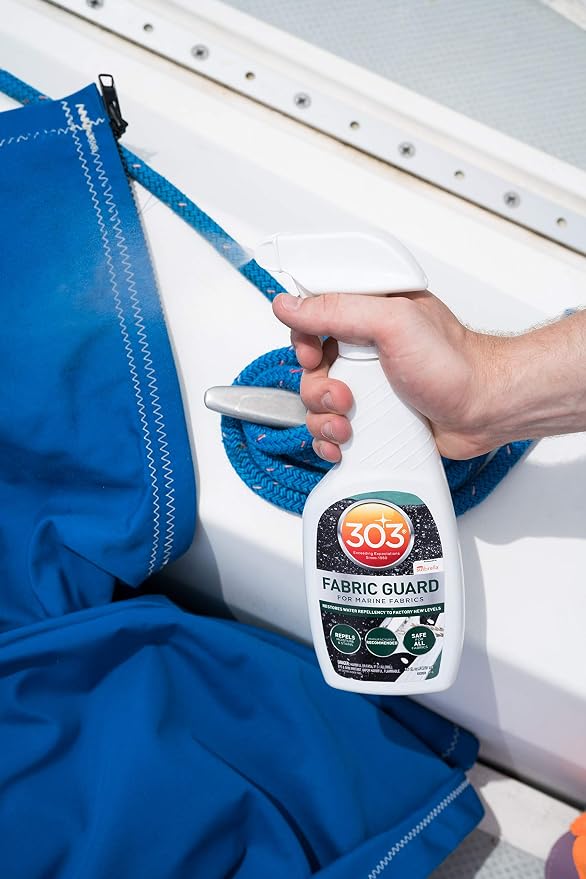 Restores water and stain resistance on boat covers, canvas, and marine fabrics. | boating-cleaners