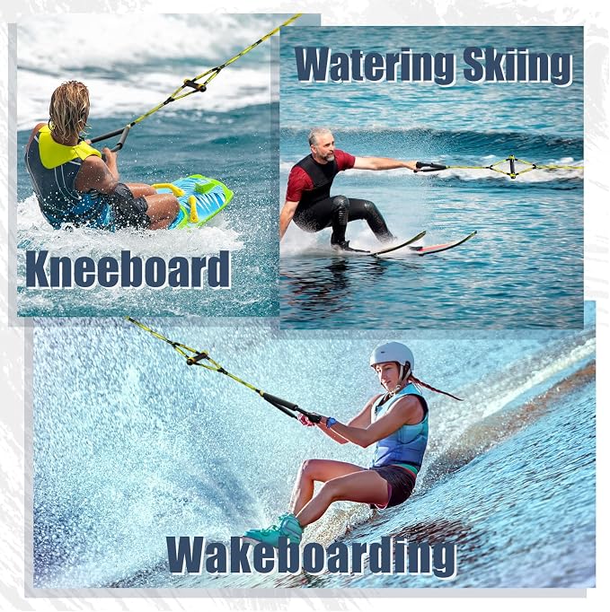 75ft Wakeboard Rope with Handle for Wakeboarding Waterskiing and Wakesurfing