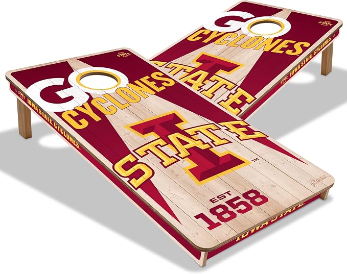 YouTheFan NCAA 2’ x 4’ Professional Wood Cornhole Game