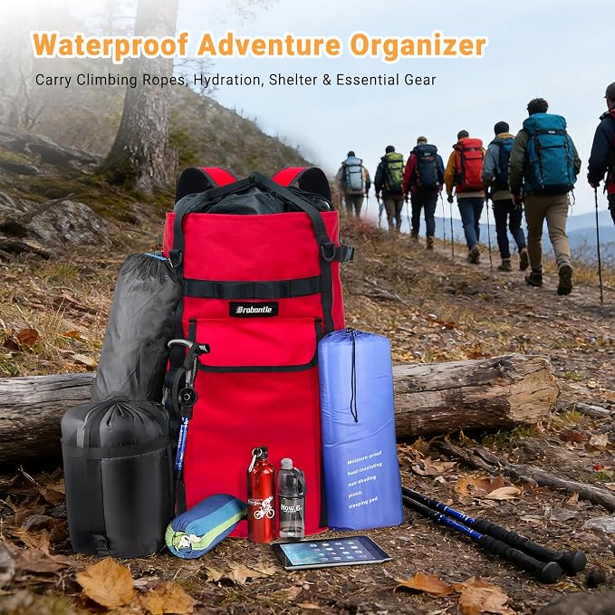 Climbing Rope Bag,Large Capacity Arborist Tree Rope Storage Bag,Waterproof Outdoor Rock Climbing Gear Bag