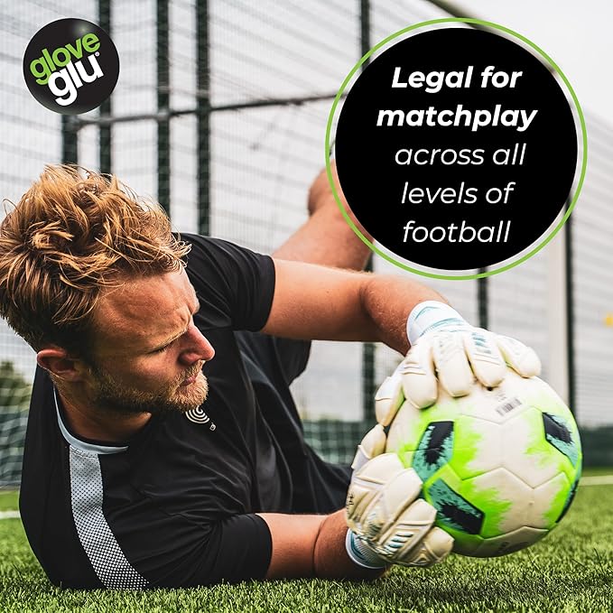 gloveglu AQUAgrip Goalkeeper Glove Spray | Wet Weather Grip Enhancer for Soccer Goalkeeping Gloves | Instant Grip Boost and Performance Improvement | 120ml (4fl.oz)