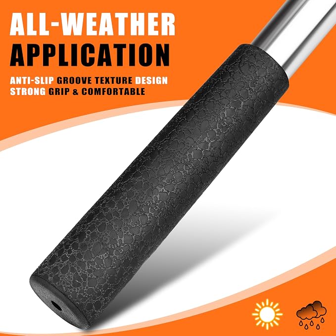 BIRDIEBLAST Golf Ball Retriever Telescopic, with Golf Ball Grabber for End of Putter, 9Ft/12Ft/16.3Ft/20Ft Professional Stainless Steel Golf Ball Retriever for Water