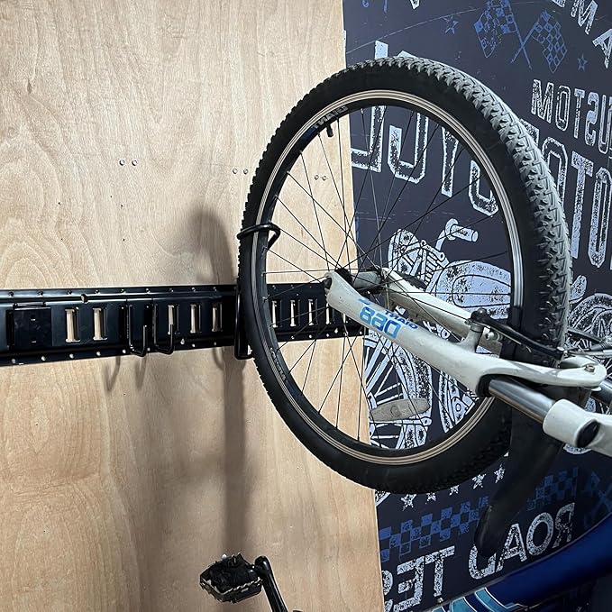 E-Track Bike Wall Mount, Quick Install Bike Hangers Storage Rack for E-Track (2 Pack)