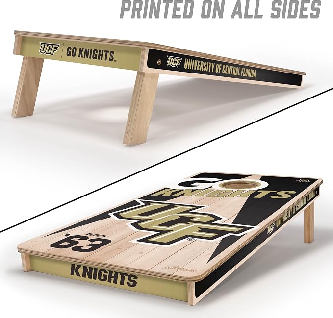 YouTheFan NCAA 2’ x 4’ Professional Wood Cornhole Game