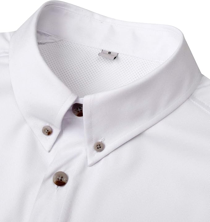 Alimens & Gentle Short Sleeve Fishing Shirt Wicking Fabric Sun Protection Casual Button Down Shirts