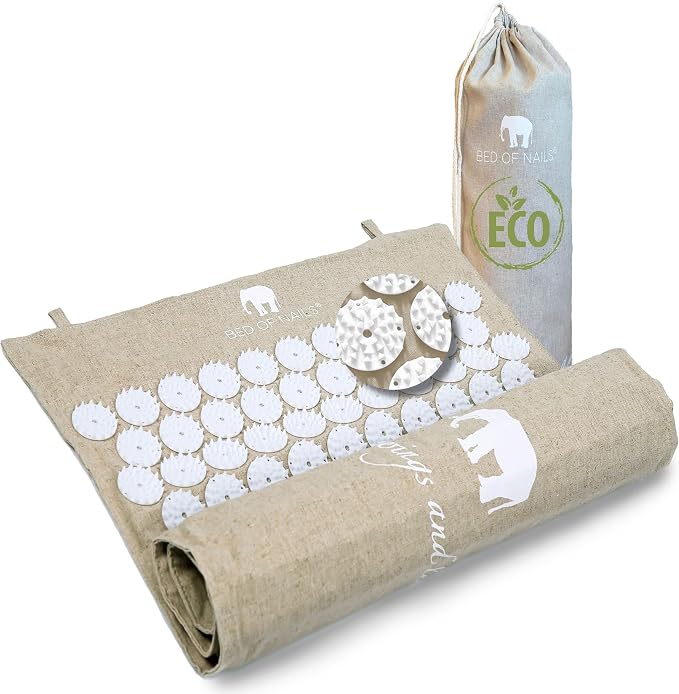 Bed of Nails ECO Travel Mat – Original Bon Acupressure Design with 8820 Precision Nails, 29 x 16 x 1"