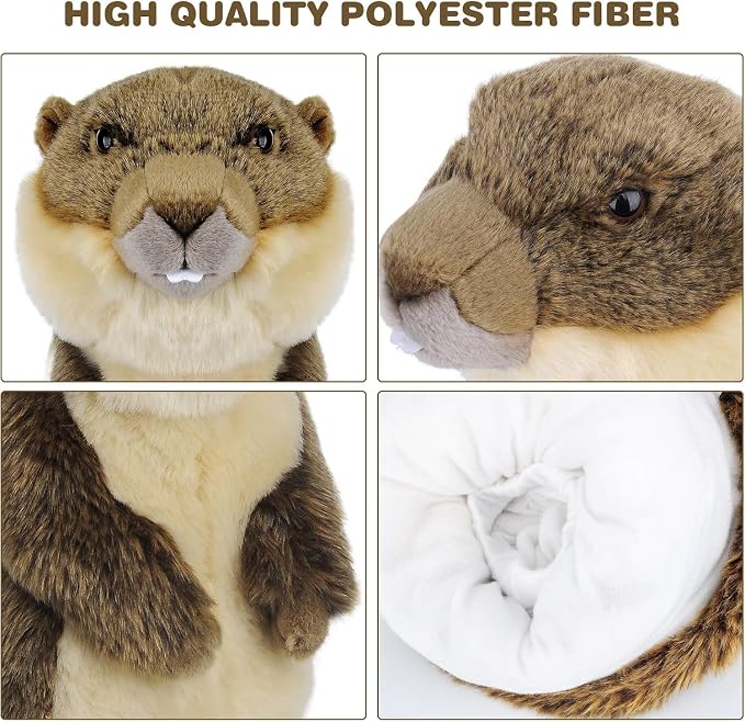 Cozion Golf Club Covers, Gopher/Sloth Golf Club Head Covers for Clubs, Novelty Realistic Headcover Animal Plush Golf Club Protector Gifts for Men/Women