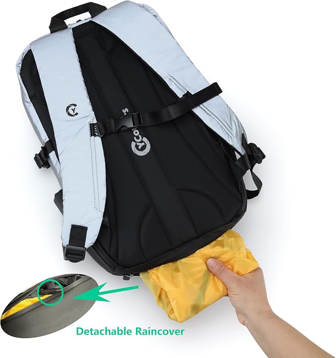 Reflect 360 safety Highly Reflective Water Resistant Backpack/Rucksack,20L with laptop compartment Great for Travel, Commuting,Sports,Cycling