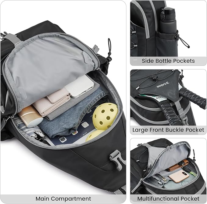 G4Free Pickleball Sling Bag for Women - Lightweight Crossbody Sports Bag