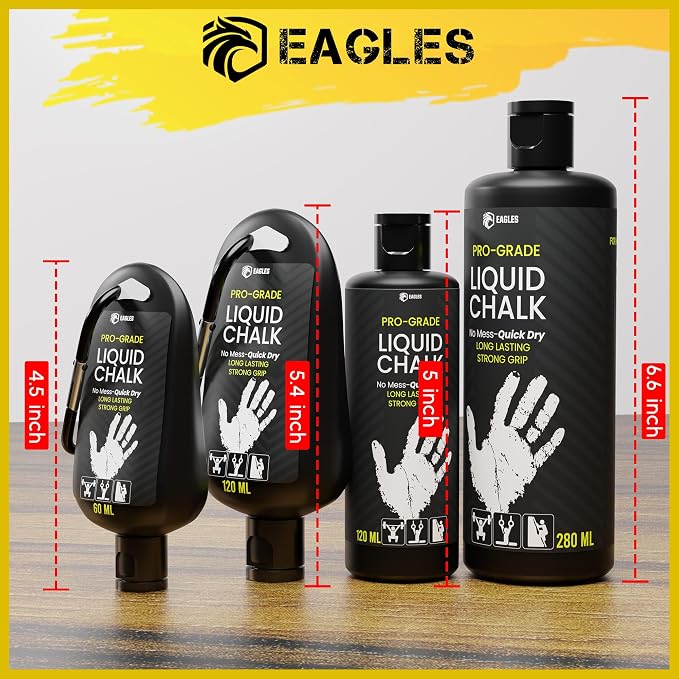 EAGLES Dry Hand Grip Enhancer, 1, 2 or 3 Pack Non-Sticky Anti-Slip Solution for Pole Dancing, Sweaty Hands Dry Grip for Football Tennis Golf Gymnastics Gaming Weightlifting Pole Fitness
