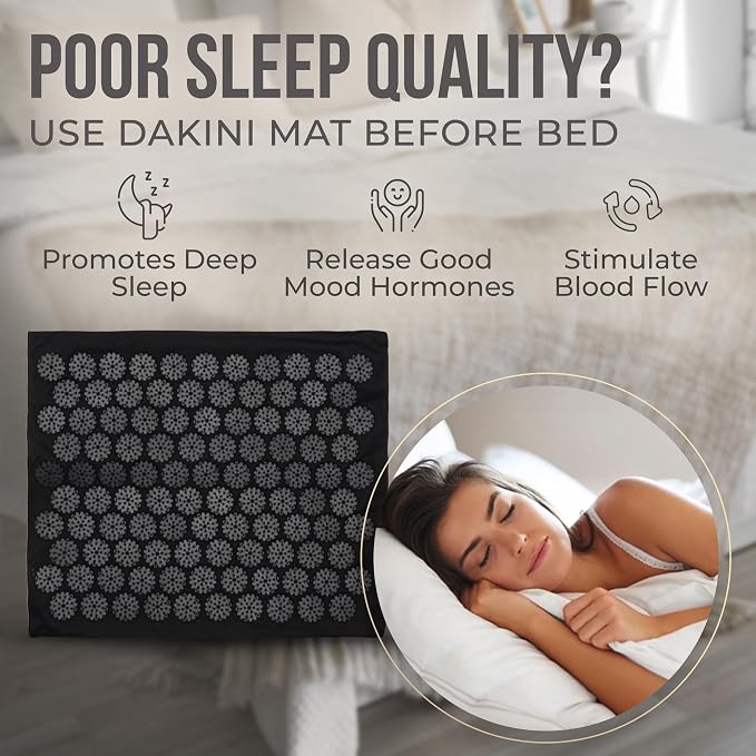 Acupressure Mat & Pillow Set with Mini Pad – Full Body Pain Relief | Mini pad for targeted relief on feet, hands and hard-to-reach areas