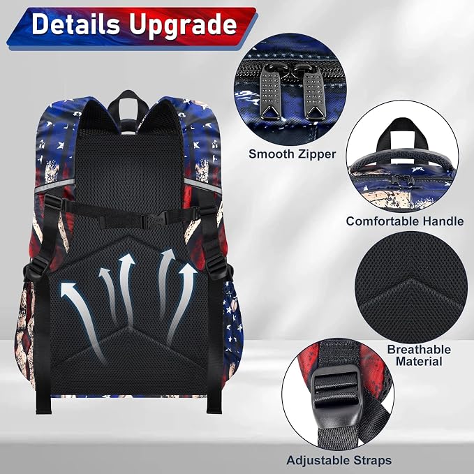 Baseball Backpack Set for Boys, Kids Baseball School Backpack with Lunch Box Pencil Bag