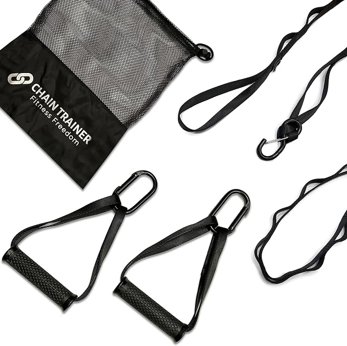 Portable Home Gym Multi-functional Basic Fitness Freedom Workout Equipment Comes in Basic, Intermediate, Advanced or Deluxe Sizes and Comes in Black or Silver