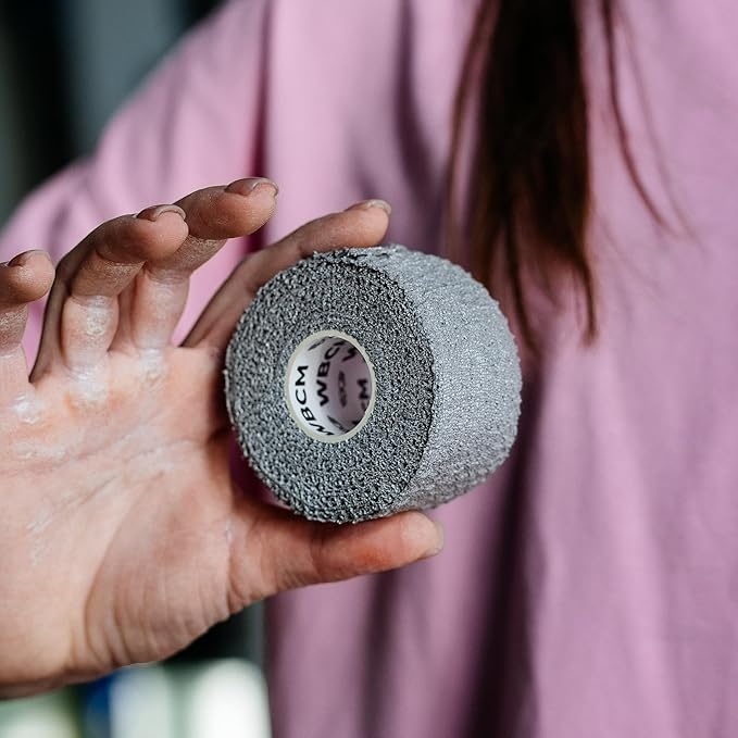 WARM BODY COLD MIND Lifting Thumb Tape for Weightlifting |1.5" x 20.6ft| - Hook Grip Tape for Gym, Powerlifting, Deadlift, Weight Lifting, Athletic Finger Wrap