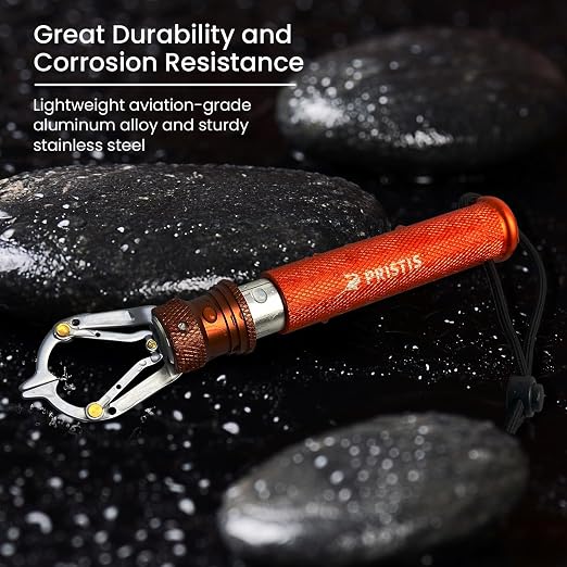 Pristis Specific Fishing Tools Combination, Fishing Hanging Scale & Metal Fishing Grabber, A Neat Option for Angler