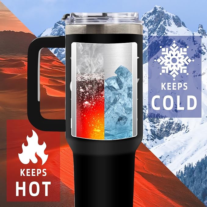 DUUV Gifts for Husband from Wife, Husband Tumbler with Handle 40 Oz, Christmas Thanksgiving Wedding Anniversary Appreciation Birthday Gifts for Husbands Men Him, 1PCS