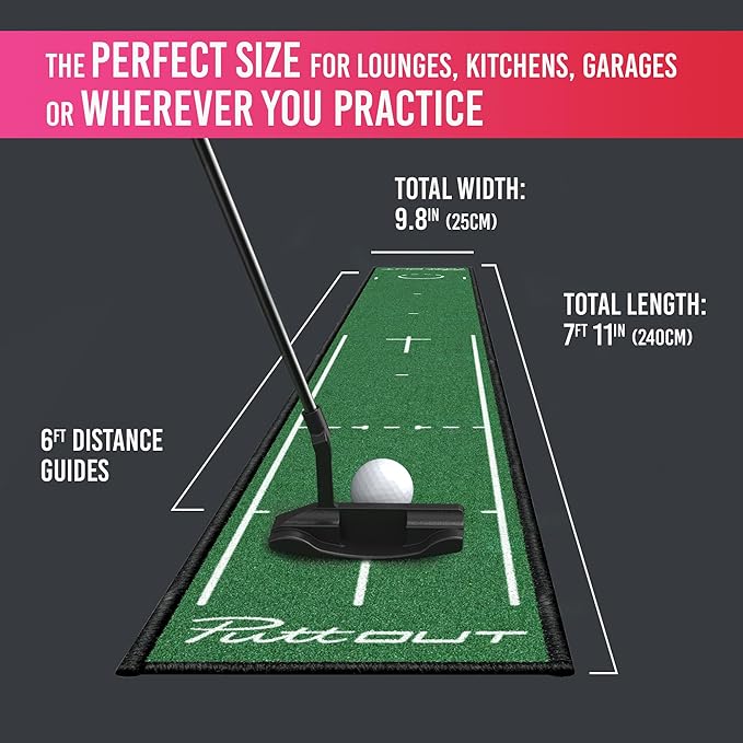 PuttOUT Putting Mat Family - Perfect Your Golf Putting