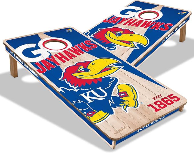 YouTheFan NCAA 2’ x 4’ Professional Wood Cornhole Game