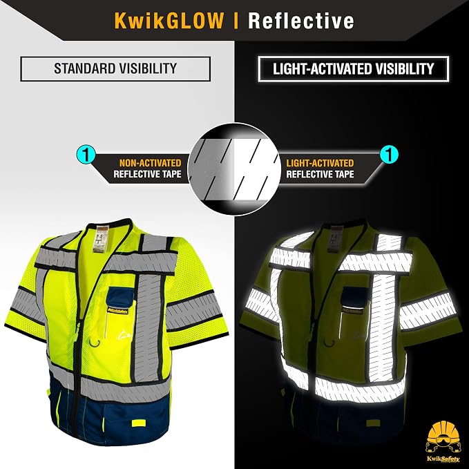 KwikSafety - SHERIFF & SPECIALIST Safety Vest [Multi-Use Pockets] Class 2 & Class 3 Hi Vis ANSI OSHA Safety Vest for Men