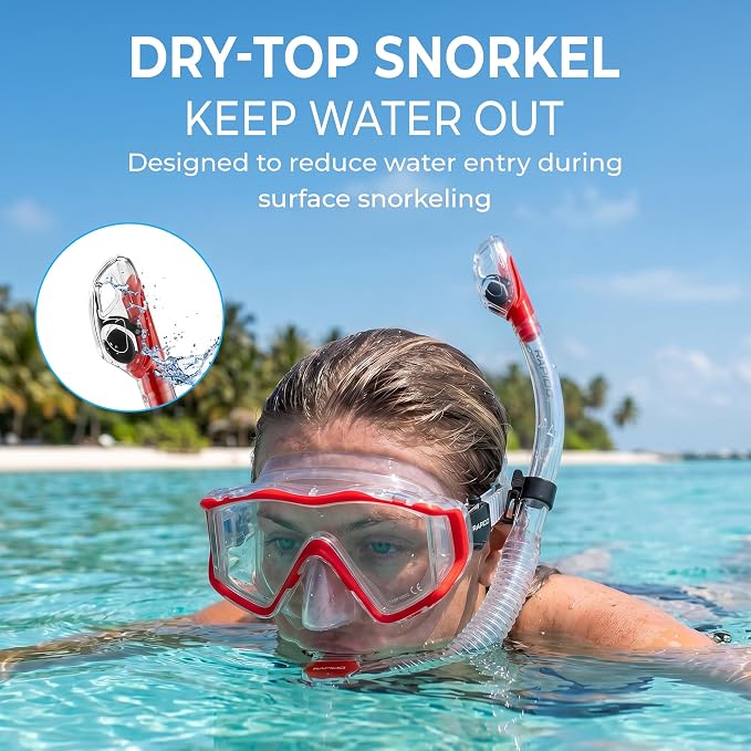 Rapido Clareza Three Lens Mask and Snorkel Combo
