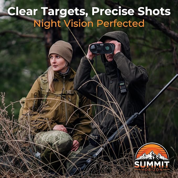 4K Night Vision Goggles for Adults, Infrared Binoculars with 36MP Camera & 4.5" Screen 8X Digital Zoom 4500mAh Rechargeable Battery 32GB TF Card Tripod Compass 1300ft Range Ideal for Hunting & Camping