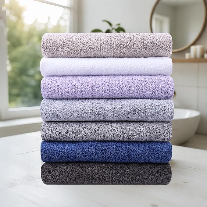 Everplush Diamond Collection Extra Large Bath Towel Sheet – 2 PK, Super Soft & Highly Absorbent, Quick-Drying, Oversized & Thick. Perfect for Bathroom, Pool, Swimming Use (Brown, 35" x 66" 2PK)