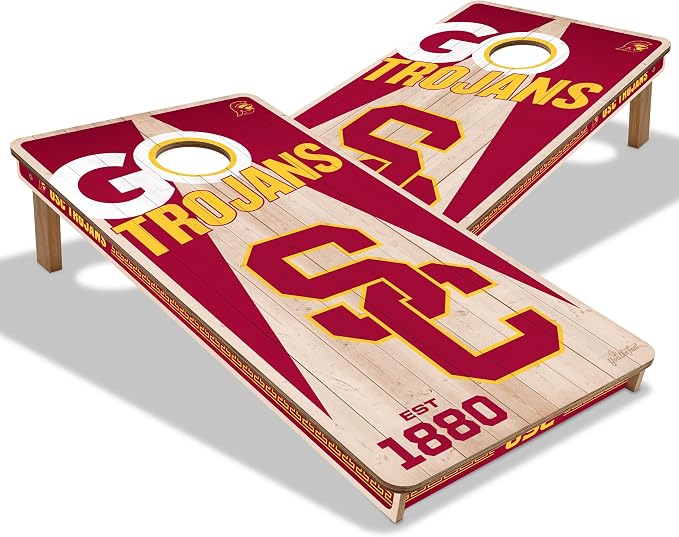 YouTheFan NCAA 2’ x 4’ Professional Wood Cornhole Game