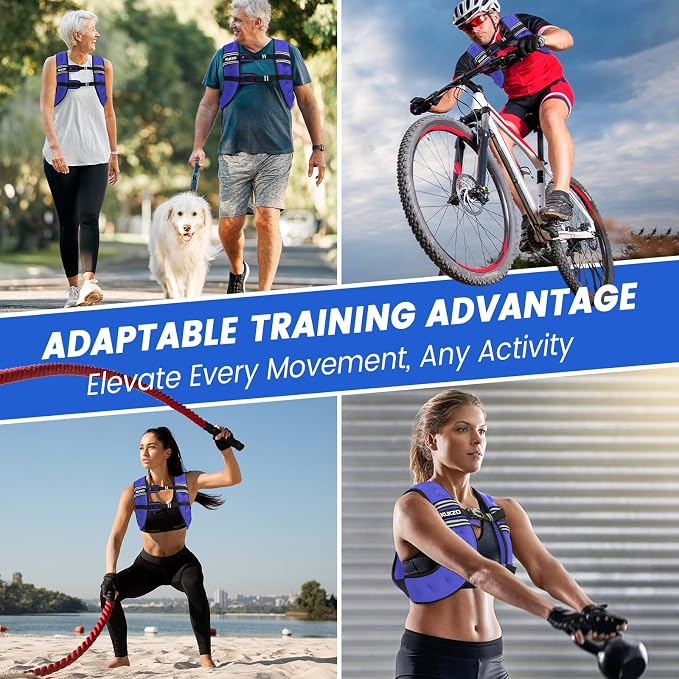 Weighted Vest Woman 6/8/12/16/20/25/30lb Weight Vest for Women Men Body Weight Vests for Walking Strength Training Running Workout Jogging Fitness