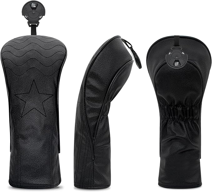 Golf Accessories Golf Club Covers for Golf Driver Headcovers Fairway Wood Headcover Hybrid Head Covers for Men Women Golfer Fit the Most Brands
