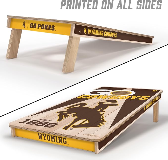 YouTheFan NCAA 2’ x 4’ Professional Wood Cornhole Game