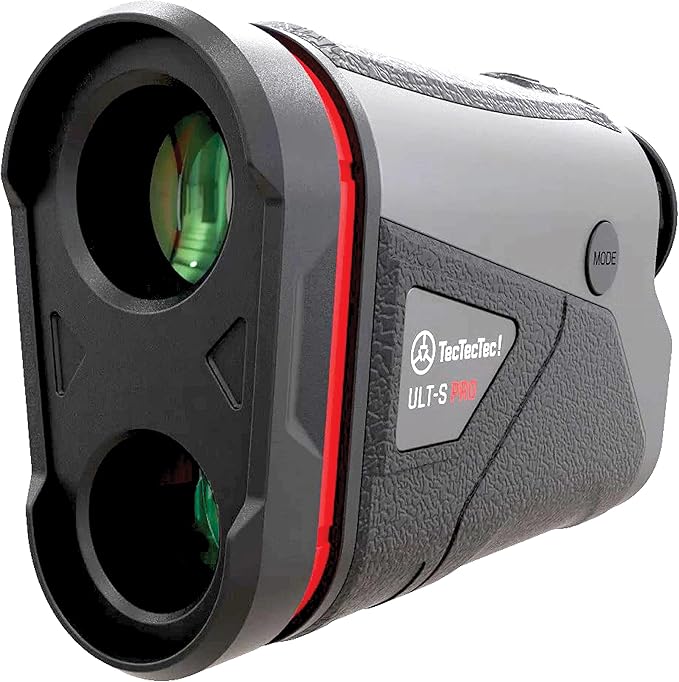 TecTecTec ULT-S & ULT-S Pro with Stabilization Golf Rangefinder with Slope and Vibration, Hyper Read Technology, Smart Laser Range Finder Binoculars with Fog Mode and TOLED Display for Golfing and Hunting