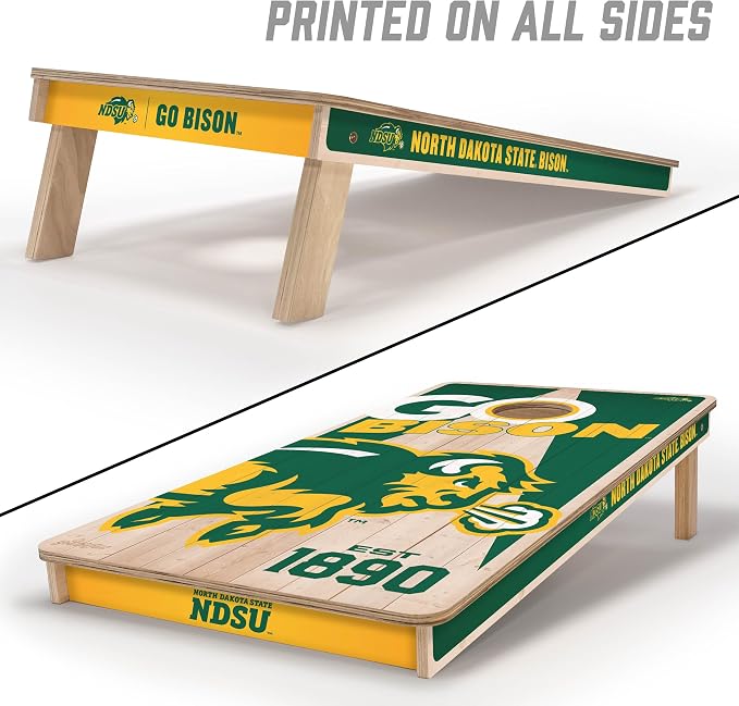 YouTheFan NCAA 2’ x 4’ Professional Wood Cornhole Game