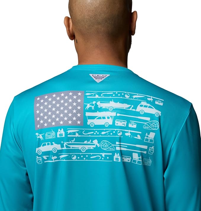 Columbia Terminal Tackle PFG Fish Flag Long Sleeve