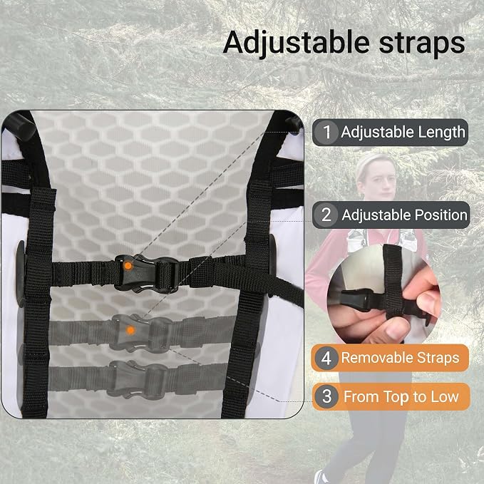 Lightweight Marathon Hydration Running Cycling Hiking Vest Backpack, Water Bladder Pack for Outdoor Sports