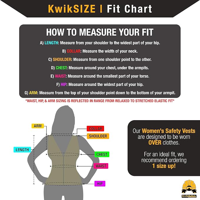 KwikSafety - Charlotte, NC - FIRST LADY Safety Vest for Women, High Visibility Reflective Strips, Meets ANSI & OSHA