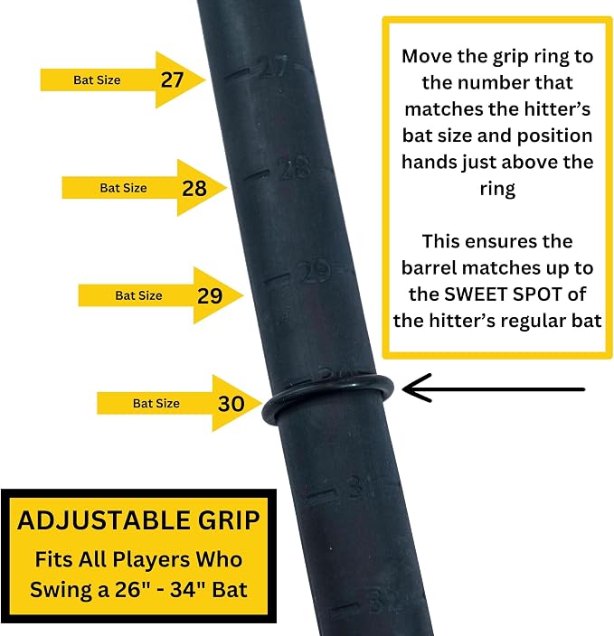 Original Patented Rope Bat Swing Trainer w/ 12 Balls - Baseball & Softball