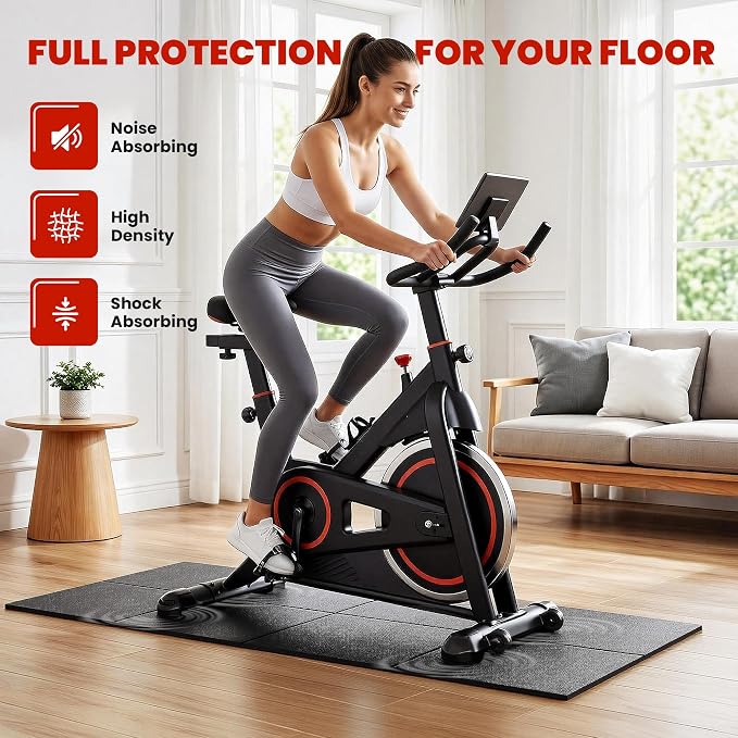 Walking Pad Mat Treadmill Mat for Carpet Floors,55x24 Hardwood Floor Protection, Mats for Under Walking pad/Treadmill/Bike/Exercise Equipment on Carpets, Noise Shock Absorption, Stationary