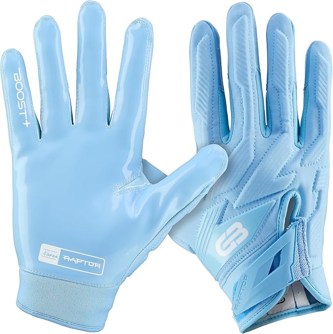 Grip Boost Football Gloves Raptor 2.0 Padded Men's Lineman Gloves with Boost Plus Grip Technology