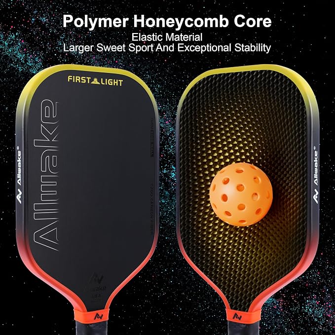 Professional Pickleball Paddles - T700 Raw Carbon Fiber with Foam Injected Edges for Expanded Sweet Spot - Control & Power Paddle for All-Level Players ﻿ ﻿