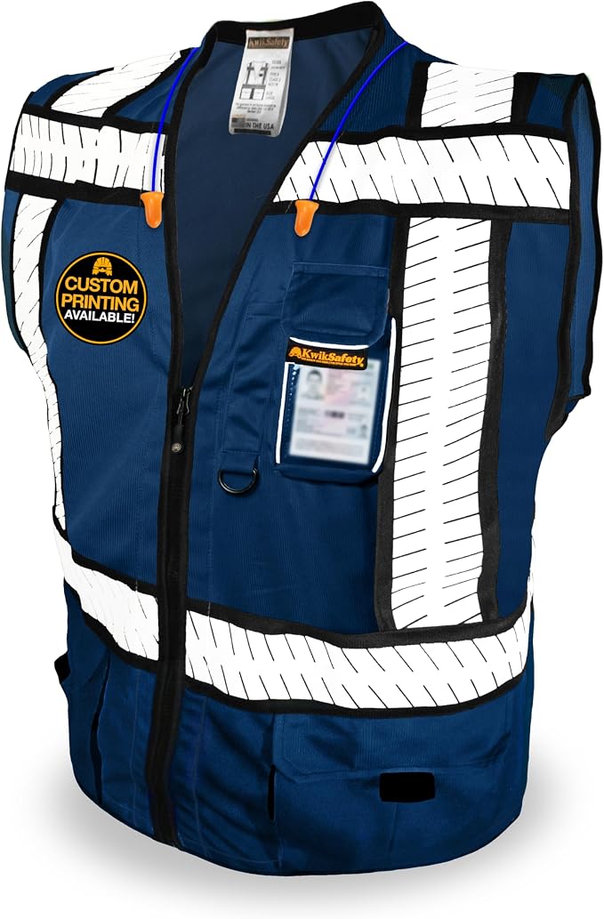 KwikSafety - SHERIFF & SPECIALIST Safety Vest [Multi-Use Pockets] Class 2 & Class 3 Hi Vis ANSI OSHA Safety Vest for Men