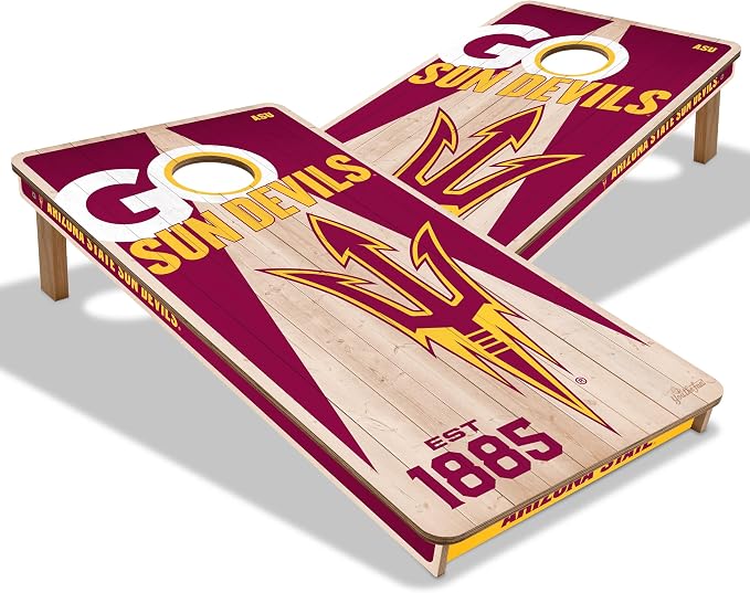 YouTheFan NCAA 2’ x 4’ Professional Wood Cornhole Game