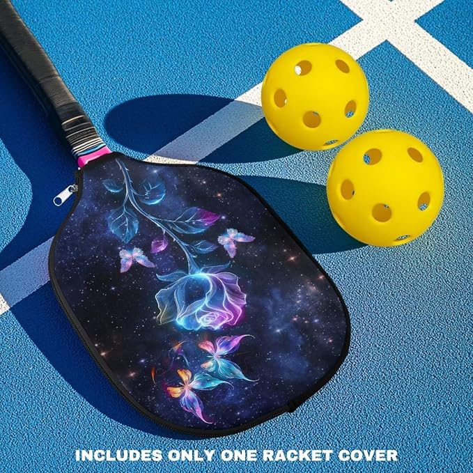 Blue Camo Corgi Pattern Print Pickleball Paddle Covers Only Paddles Holder Sleeve Fits Most Rackets