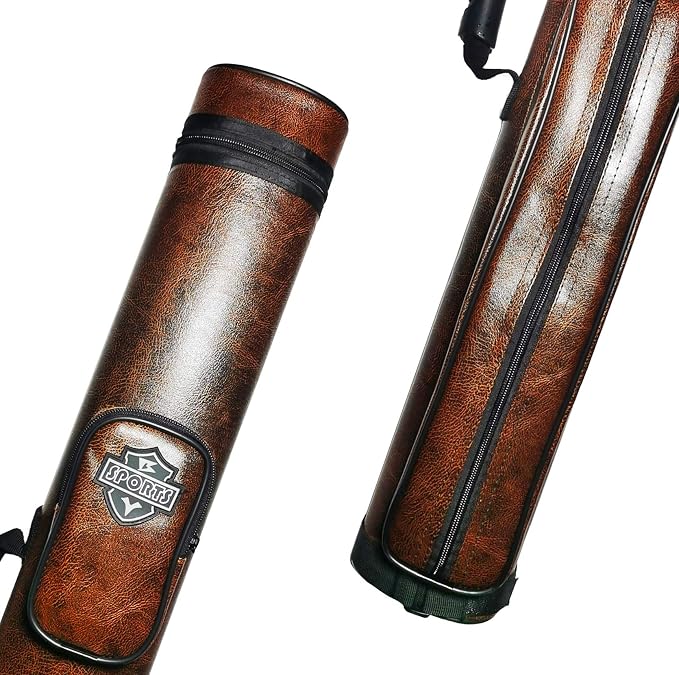 2x2 Hard cue case Oval Pool Cue Billiard Stick Carrying Case
