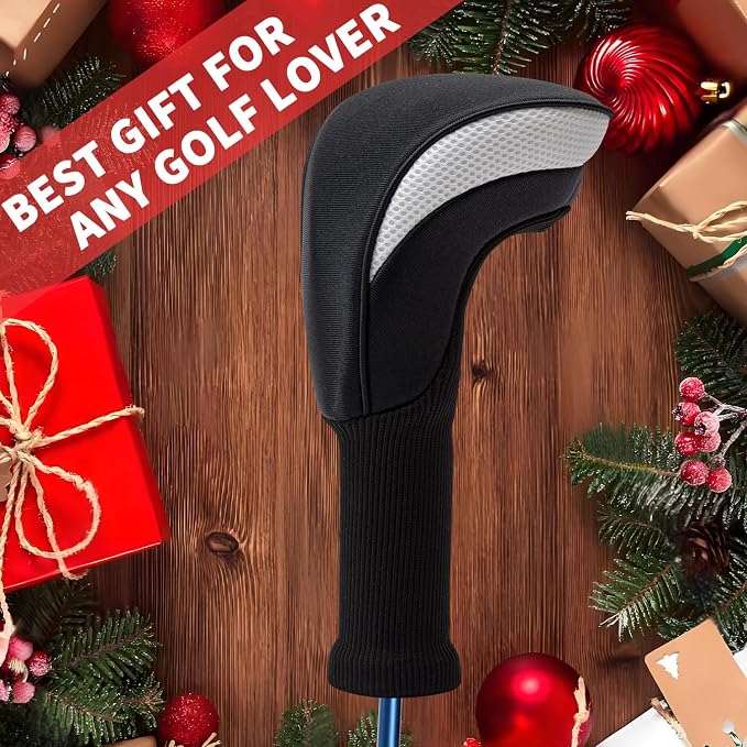 Wood Headcover Golf Club Covers Driver Headcovers Nylon Head Covers Designed to Fit All Woods - 3/4/5/6 Pack/Set Golf Accessories Suitable for Men and Women