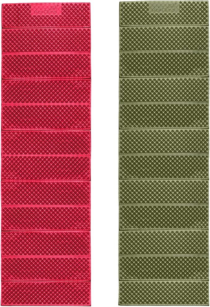 AceCamp Portable Foam Sleeping Pad, Full Length Accordion Sleeping Mat for Camping & Hiking, Lightweight, Soft & Compact Cushion for Sleeping Bag, Comfort, Tent, Rocky Terrain