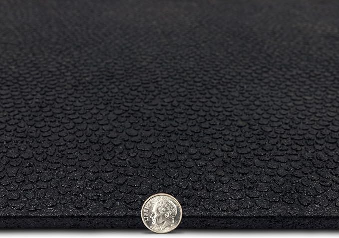 Mohawk Home Heavy Duty Rubber Stall Mat - Gym Floor- Under Dog Crate - All Purpose Utility 3' x 4' - 1/2" Thick