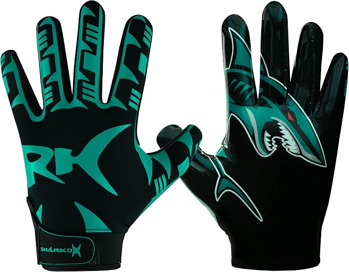 Non-Slip Tacky Football Gloves Ball Feel Sensation, Football Receiver Gloves in Youth, Adult, and Kid Sizes, Ultra Sticky Silicone Strong Palm Grip