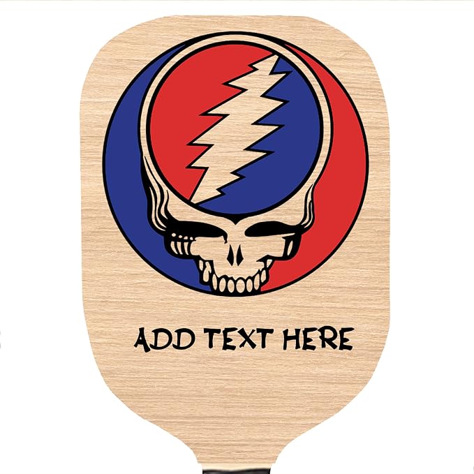 Custom Wooden Pickleball Paddle with Rubber Grip and Neoprene Cover